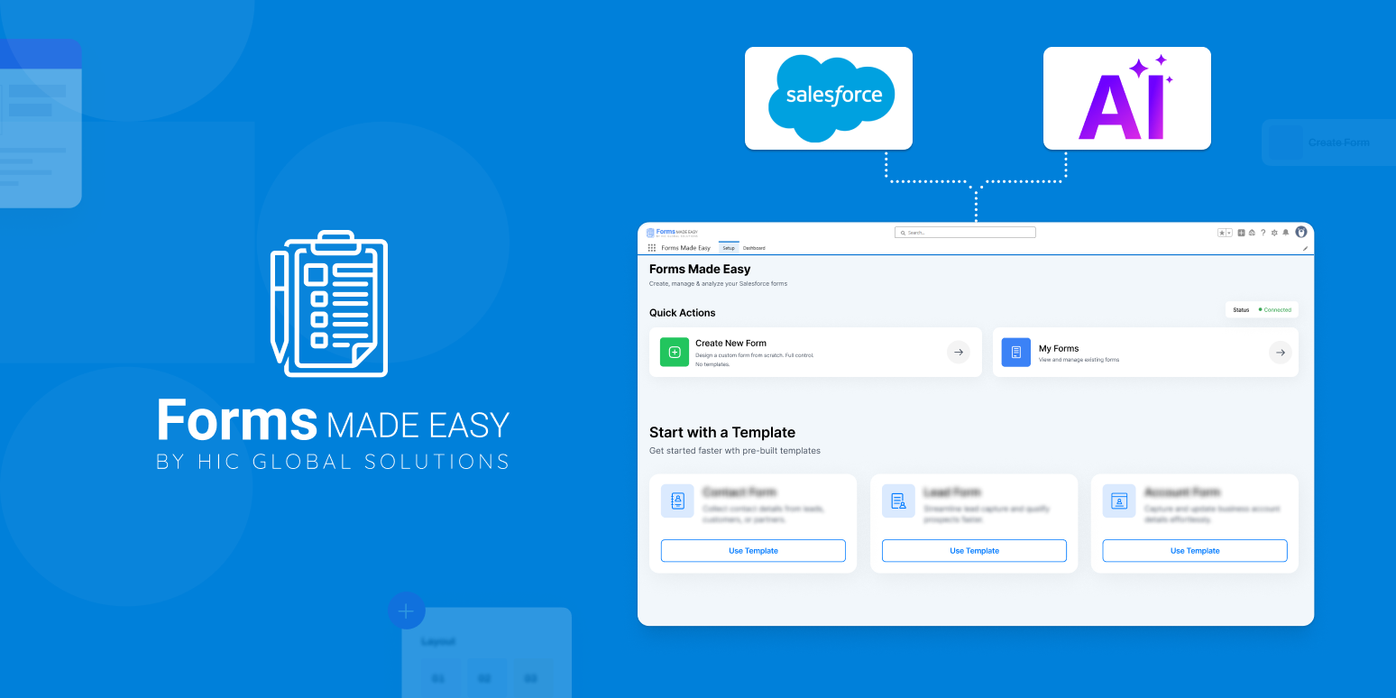 No Code Salesforce AI Form Builder